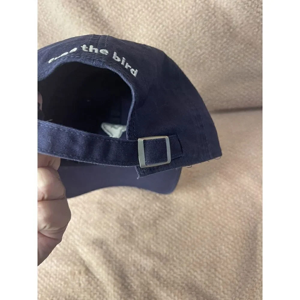 Bird Dogs Hat Adult One Size Navy  Adjustable Buckle Free The Bird 100%‎ Cotton